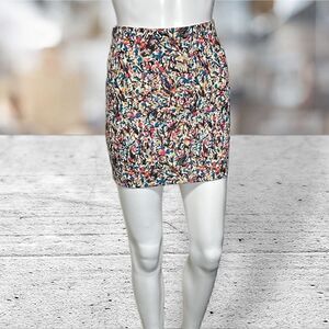BCBG Generation Stretch Print Mini Skirt